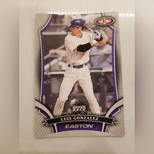 Upper Deck Luis Gonzalez Easton 2006